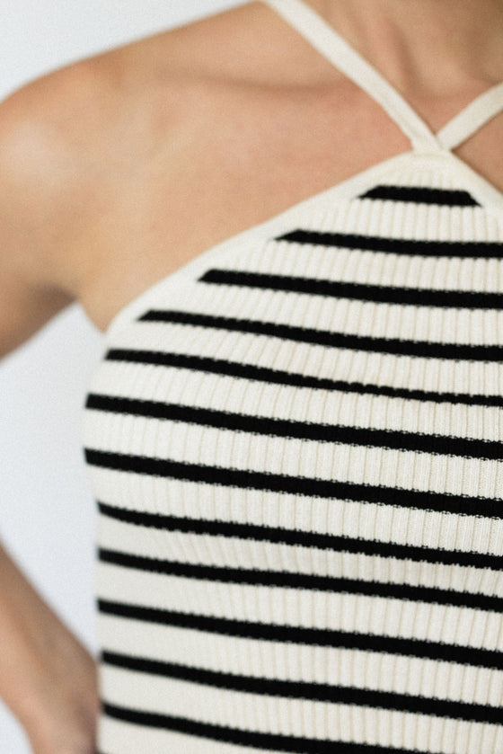 Striped Knit Halter