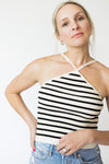 Striped Knit Halter